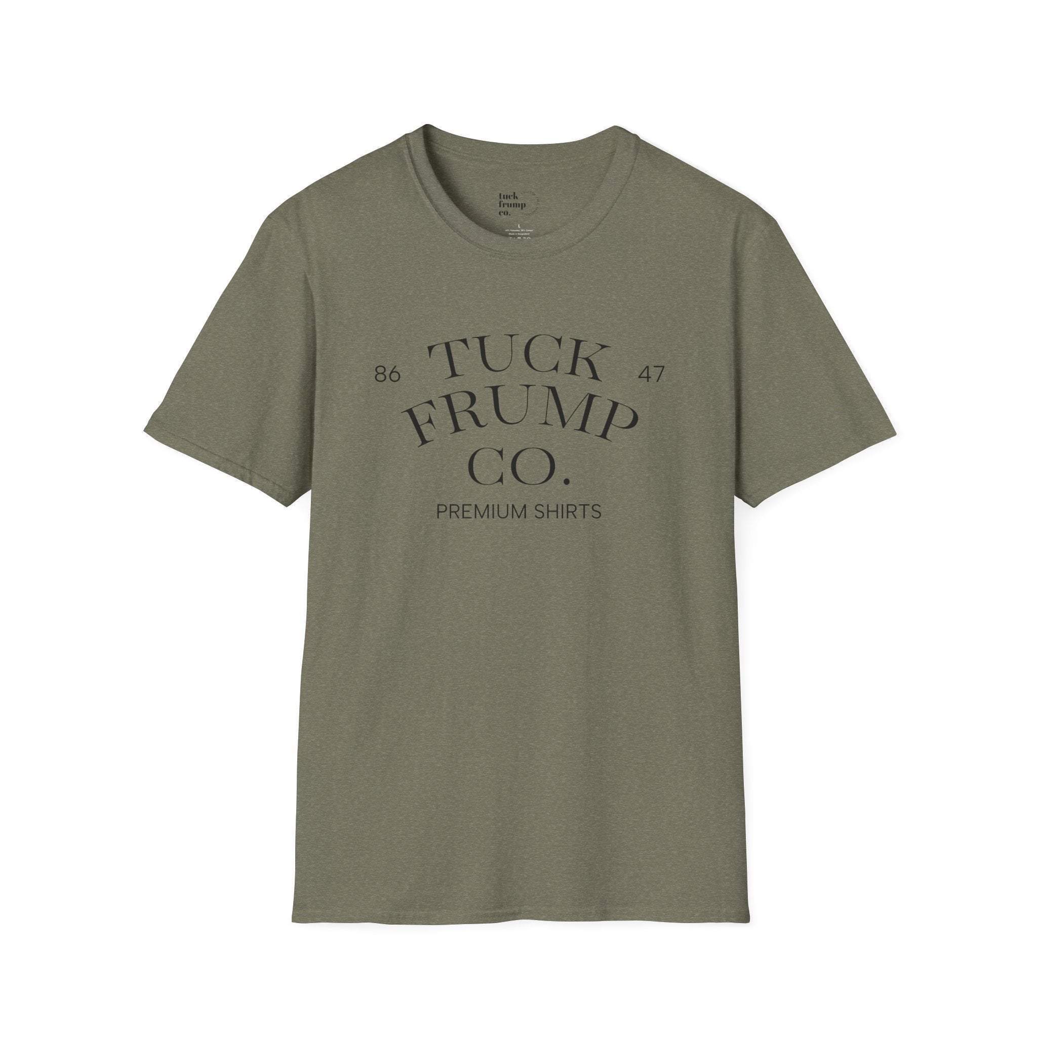 Tuck Frump Co. Minimalist T-Shirt:  Subtle Anti-Fascist Graphic Tee