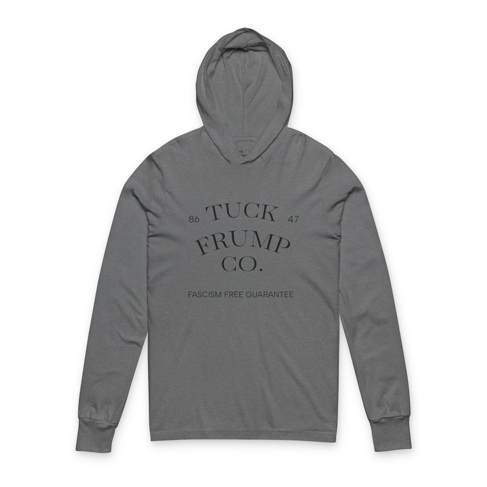 Tuck Frump Co.™ “Fascism Free” Lightweight Hoodie – Minimalist Edition