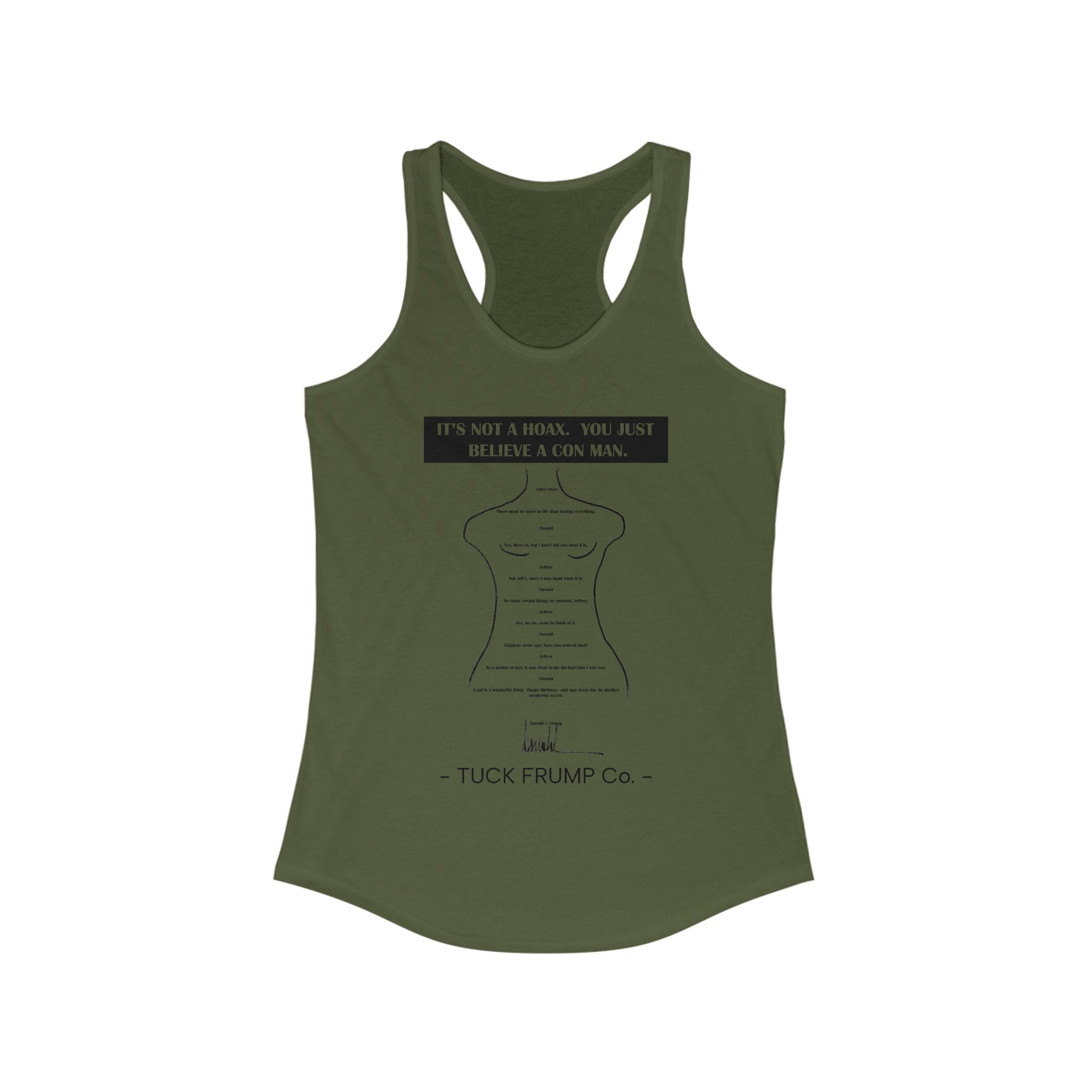 IT'S NOT A HOAX - Racerback Tank Top