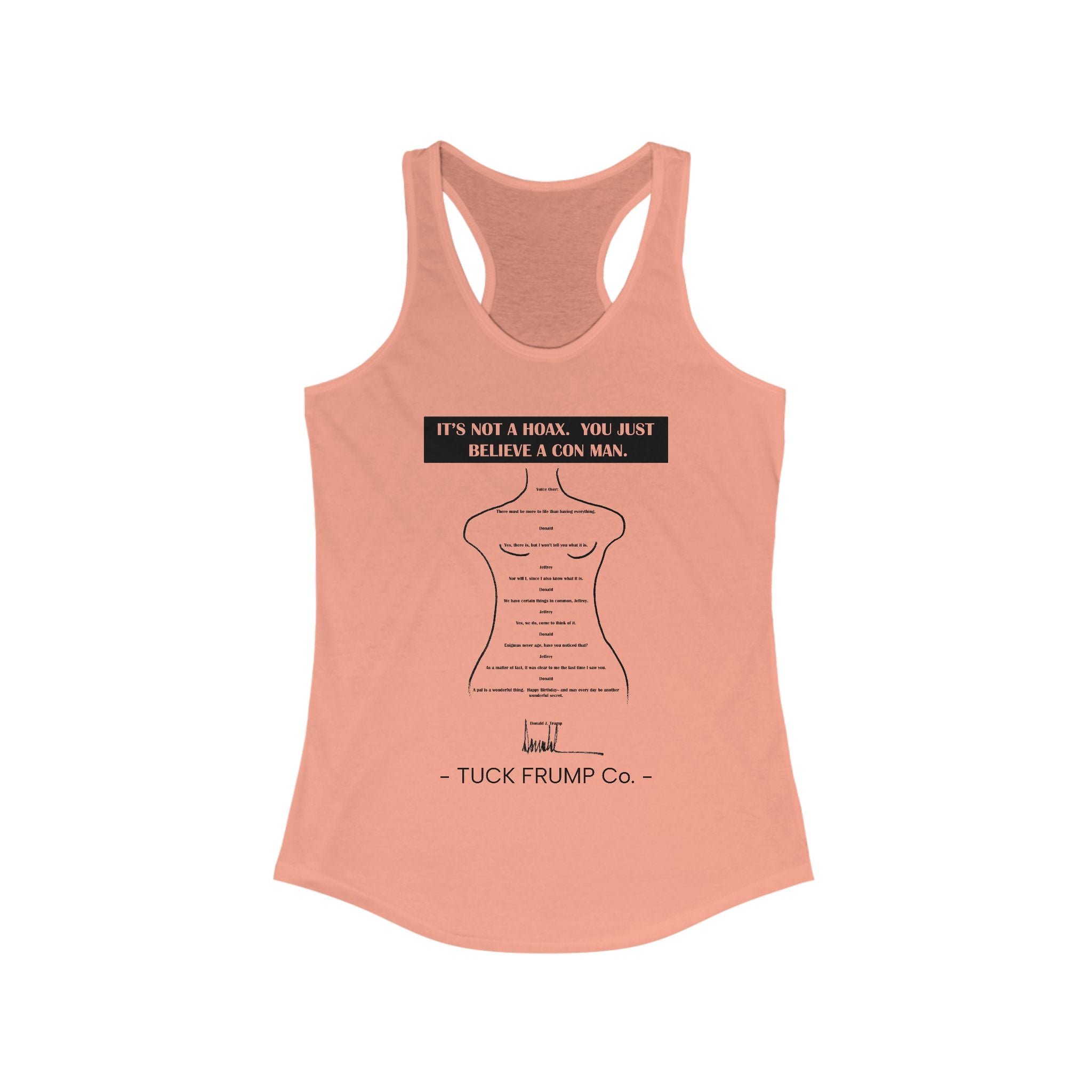 IT'S NOT A HOAX - Racerback Tank Top