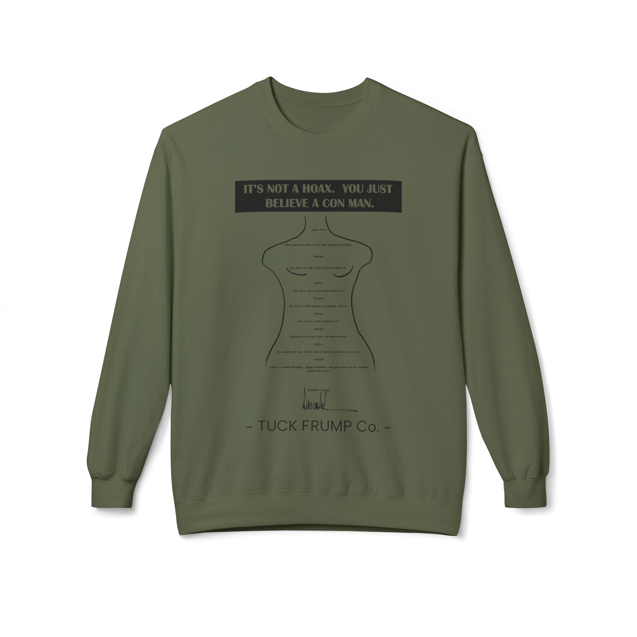 IT'S NOT A HOAX - Unisex Fleece Crewneck Sweatshirt