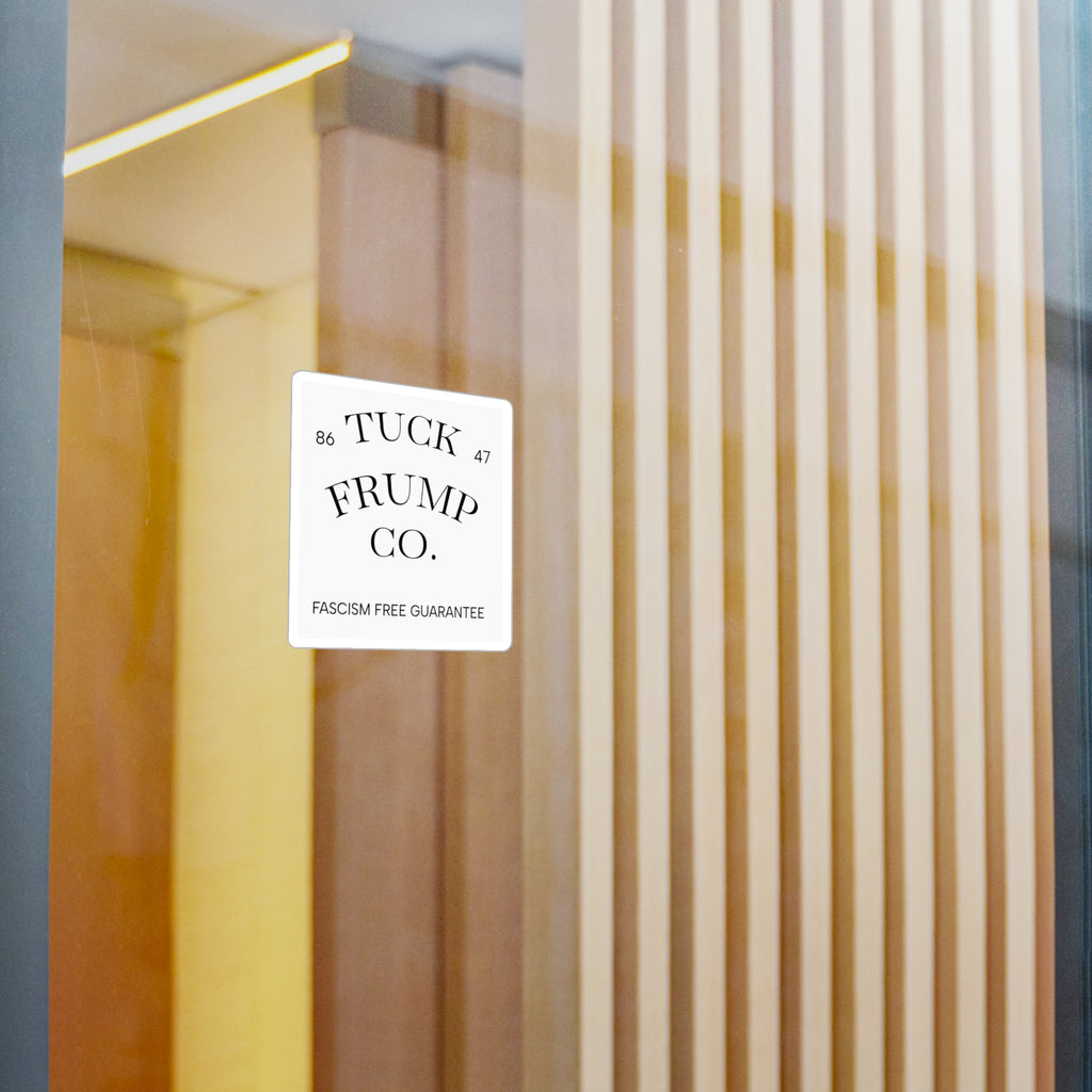 Tuck Frump Co.™ “Fascism Free” Minimalist Vinyl Sticker