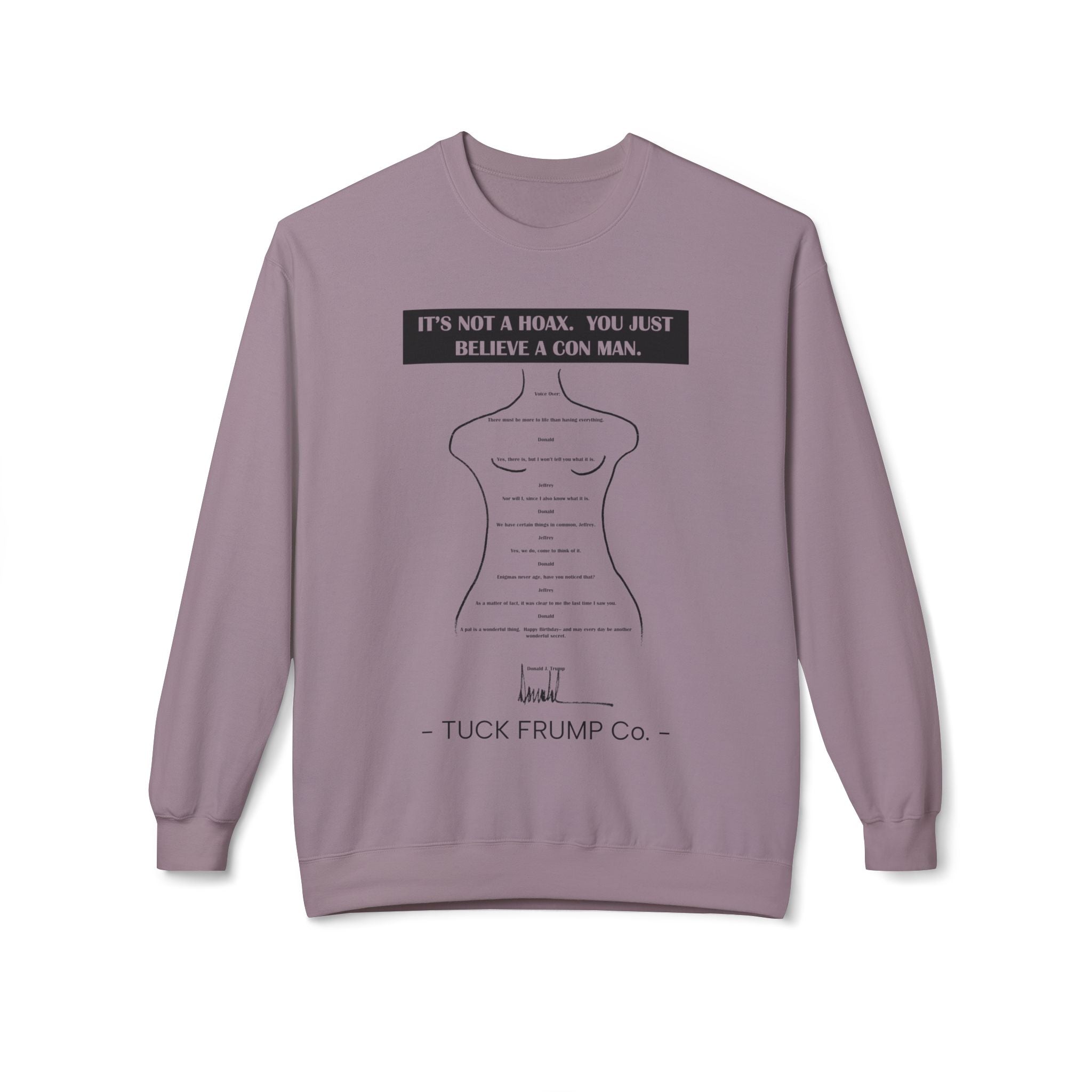 IT'S NOT A HOAX - Unisex Fleece Crewneck Sweatshirt