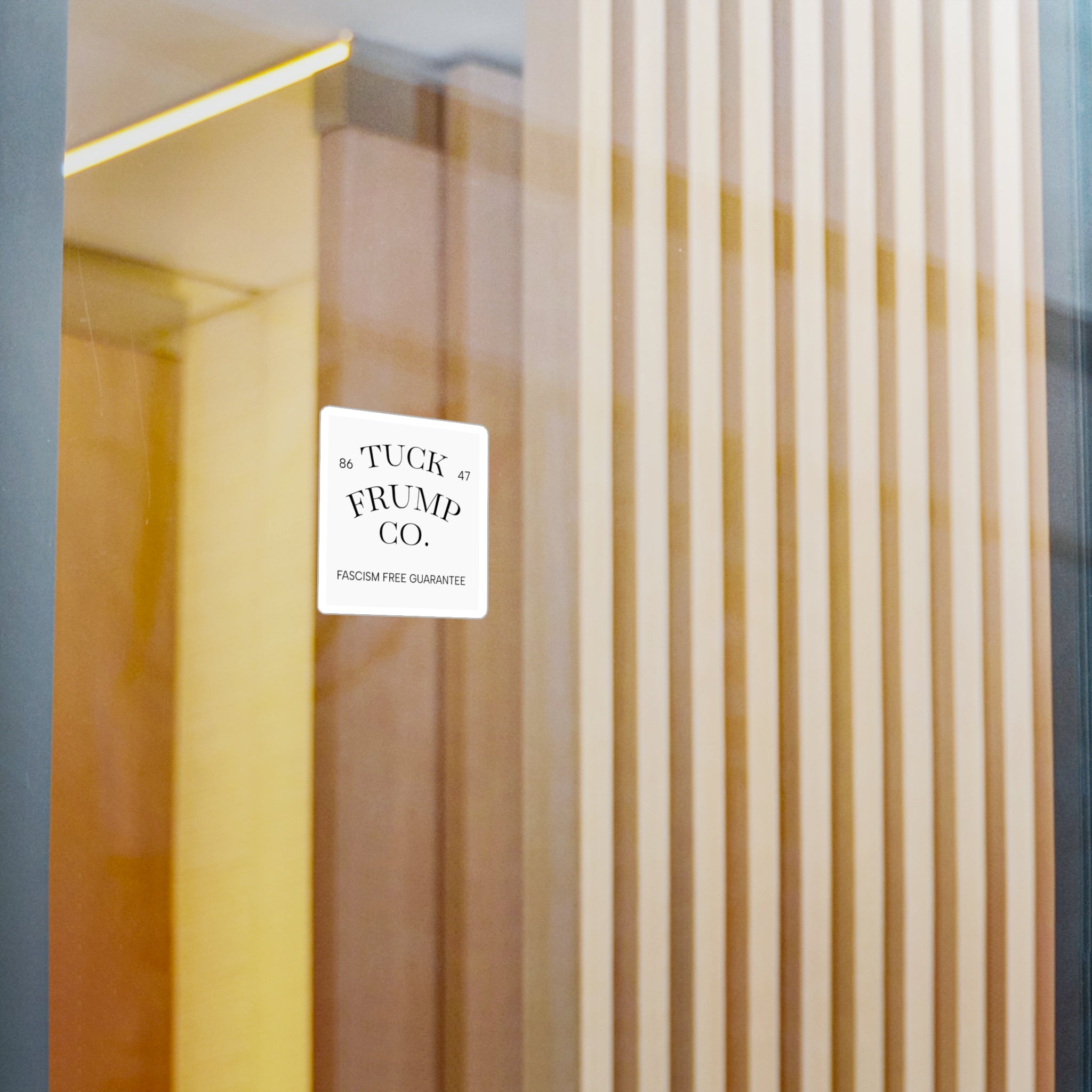 Tuck Frump Co.™ “Fascism Free” Minimalist Vinyl Sticker