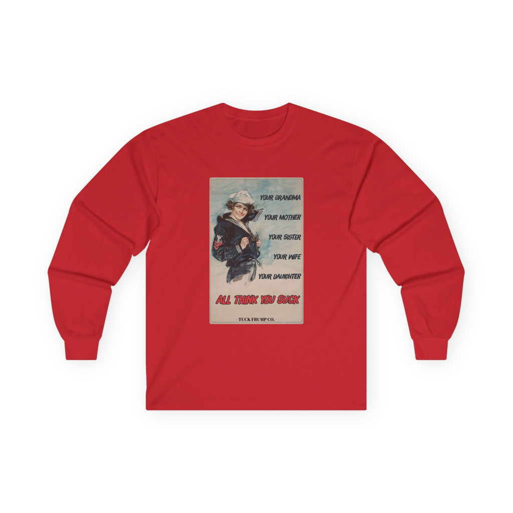 Vintage Woman Power - Long Sleeve T-Shirt