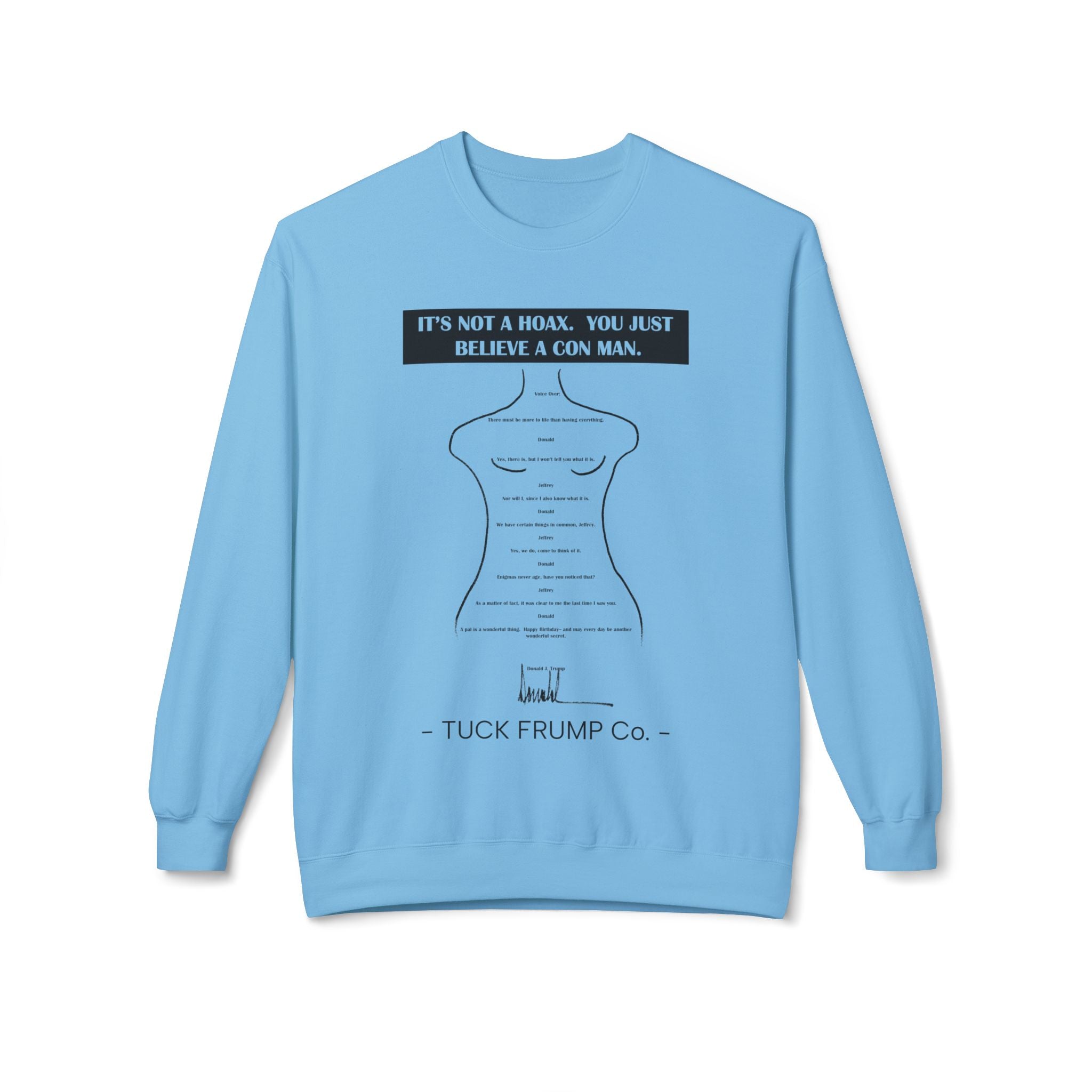 IT'S NOT A HOAX - Unisex Fleece Crewneck Sweatshirt