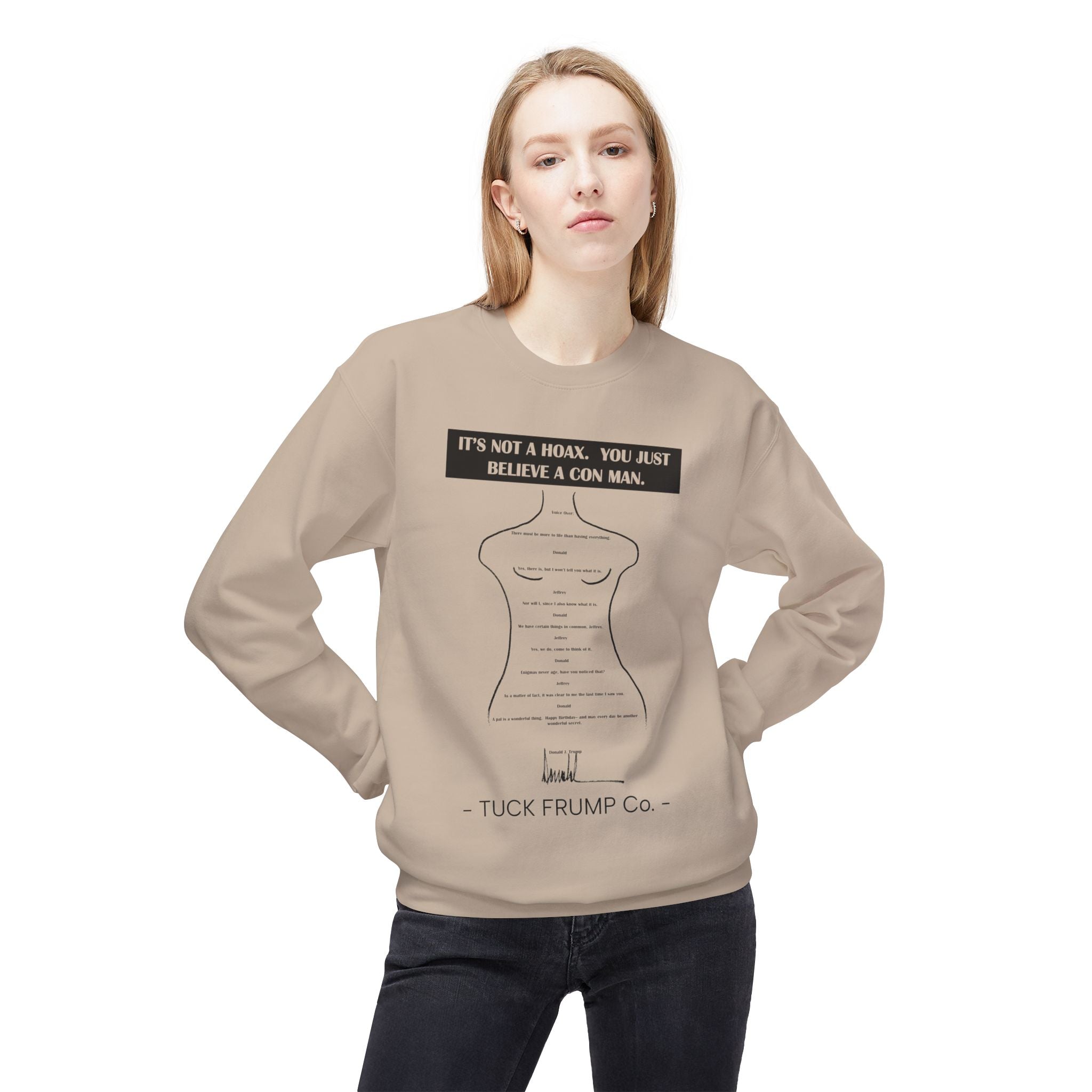 IT'S NOT A HOAX - Unisex Fleece Crewneck Sweatshirt