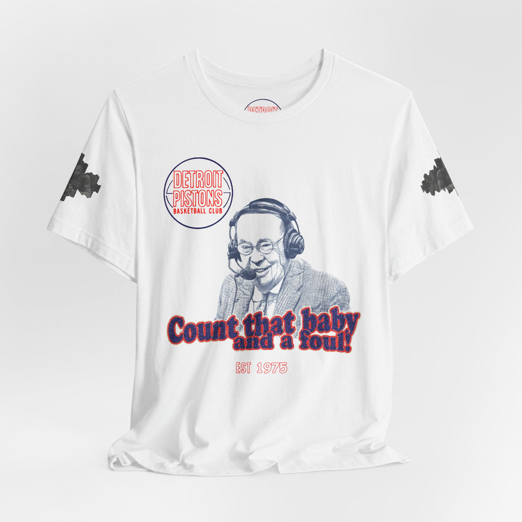 “Count That Baby and a Four!” Graphic Tee — Retro Sports Announcer T‑Shirt