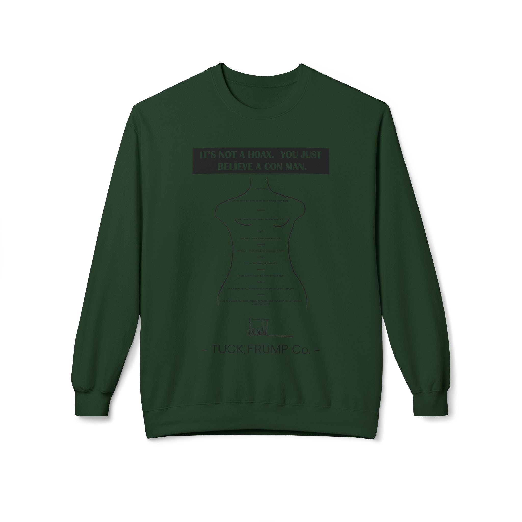 IT'S NOT A HOAX - Unisex Fleece Crewneck Sweatshirt