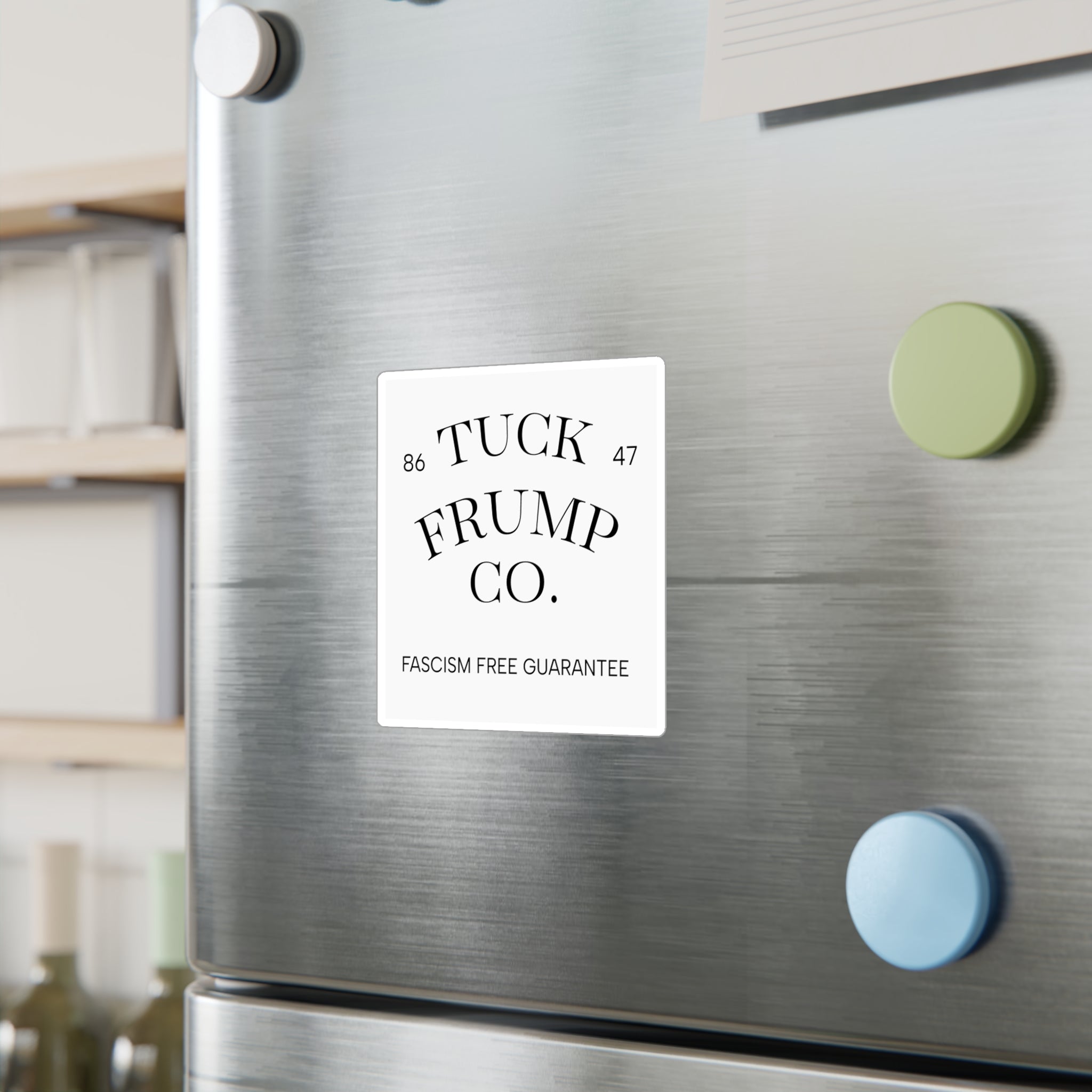 Tuck Frump Co.™ “Fascism Free” Minimalist Vinyl Sticker