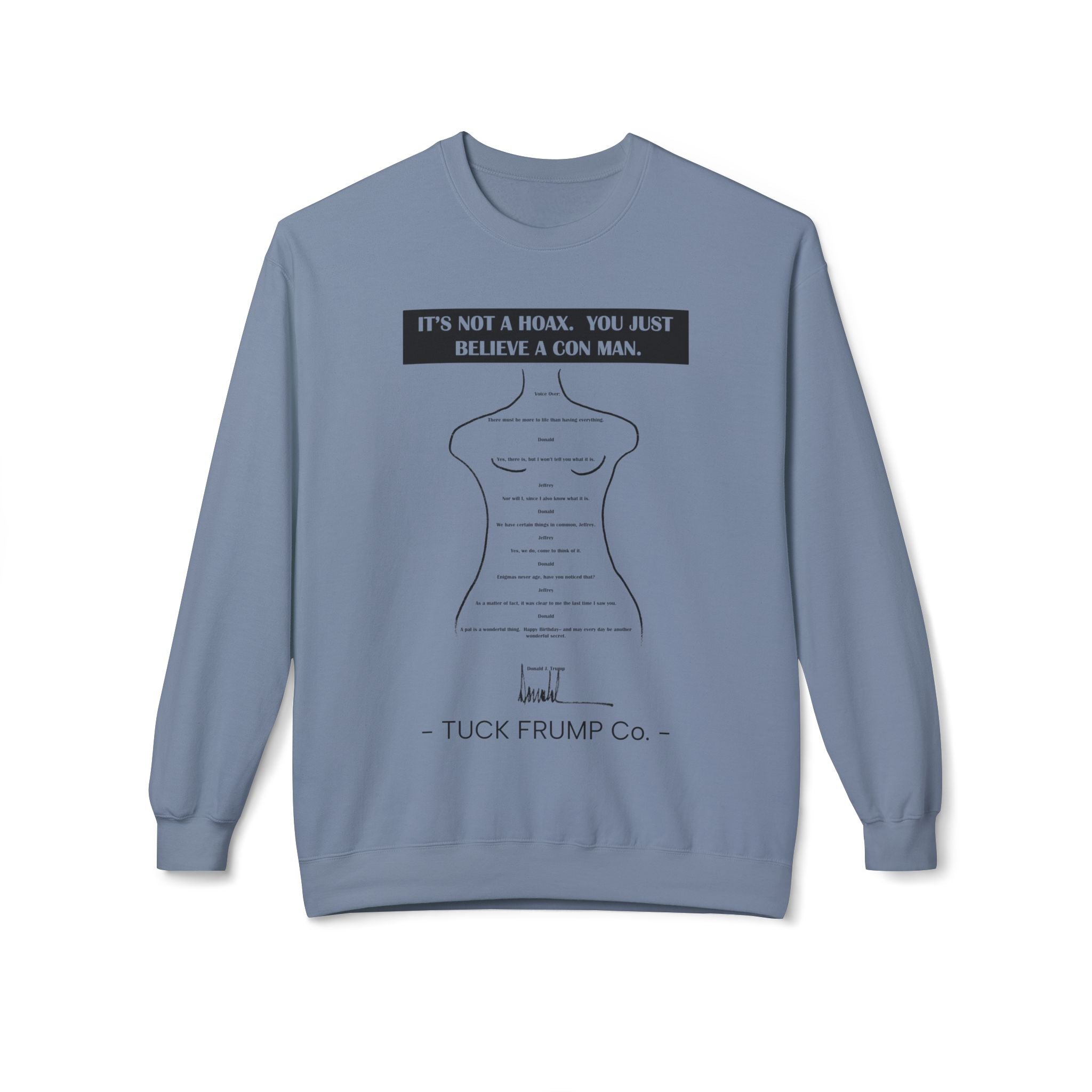 IT'S NOT A HOAX - Unisex Fleece Crewneck Sweatshirt