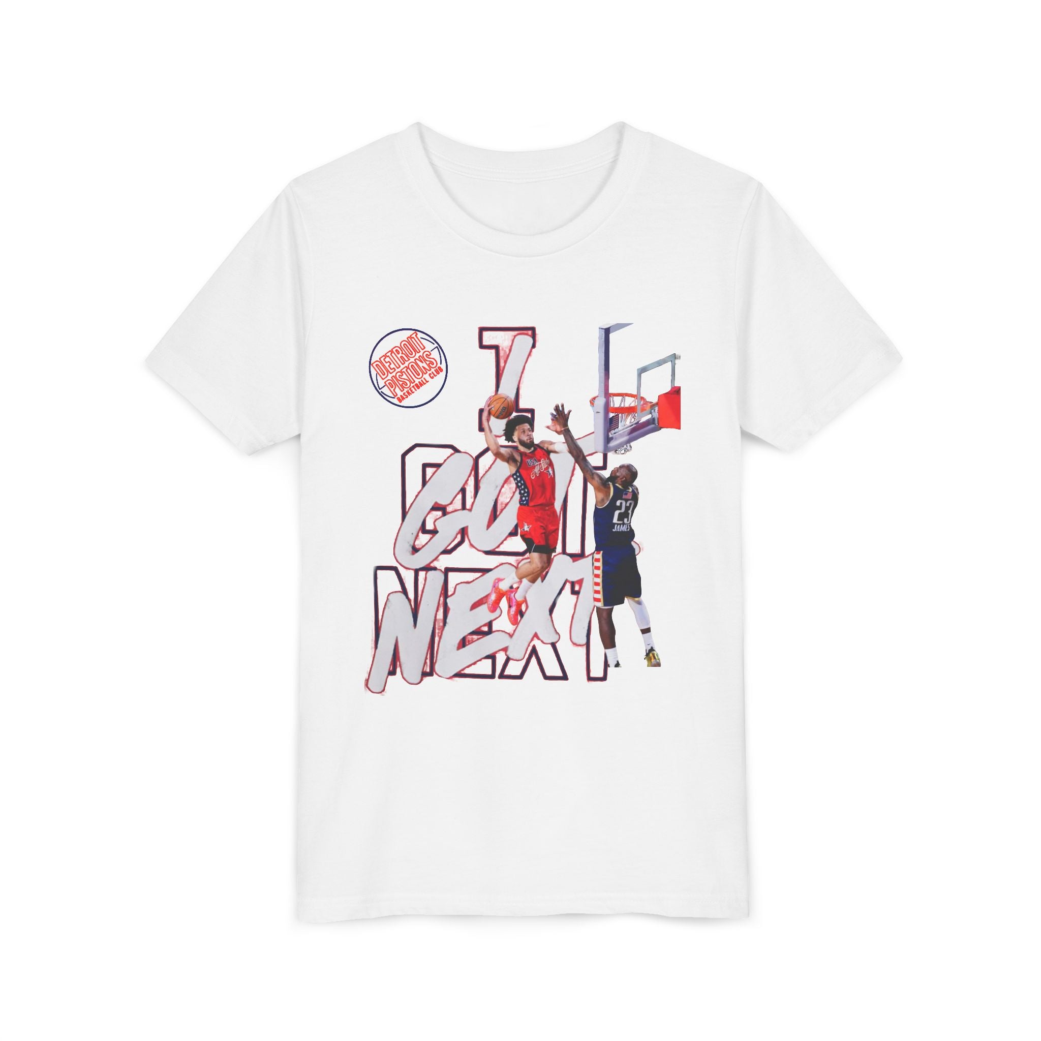 Youth Basketball Tee — "Go Next" Dunk Graphic