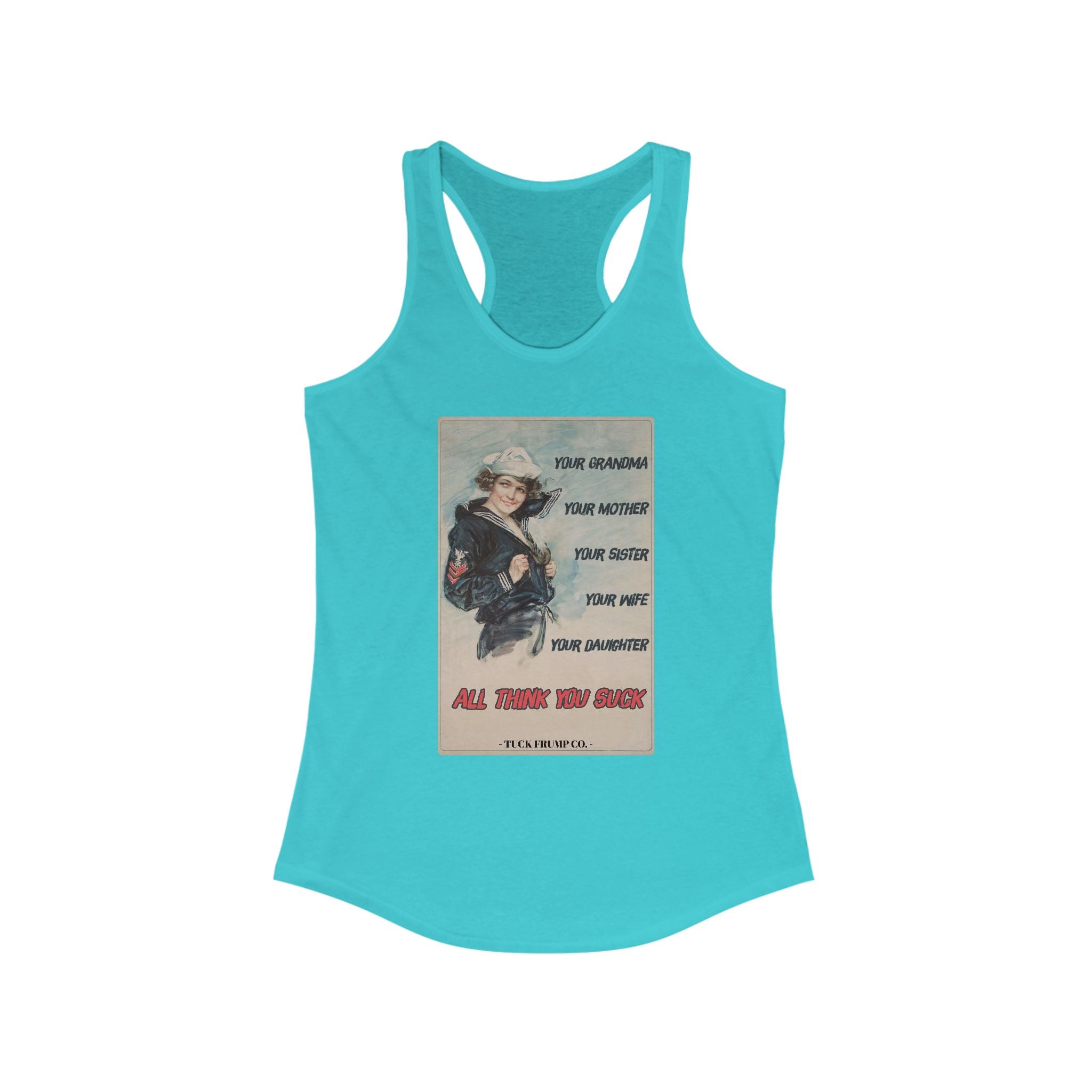 Vintage Woman Power - Racerback Tank Top
