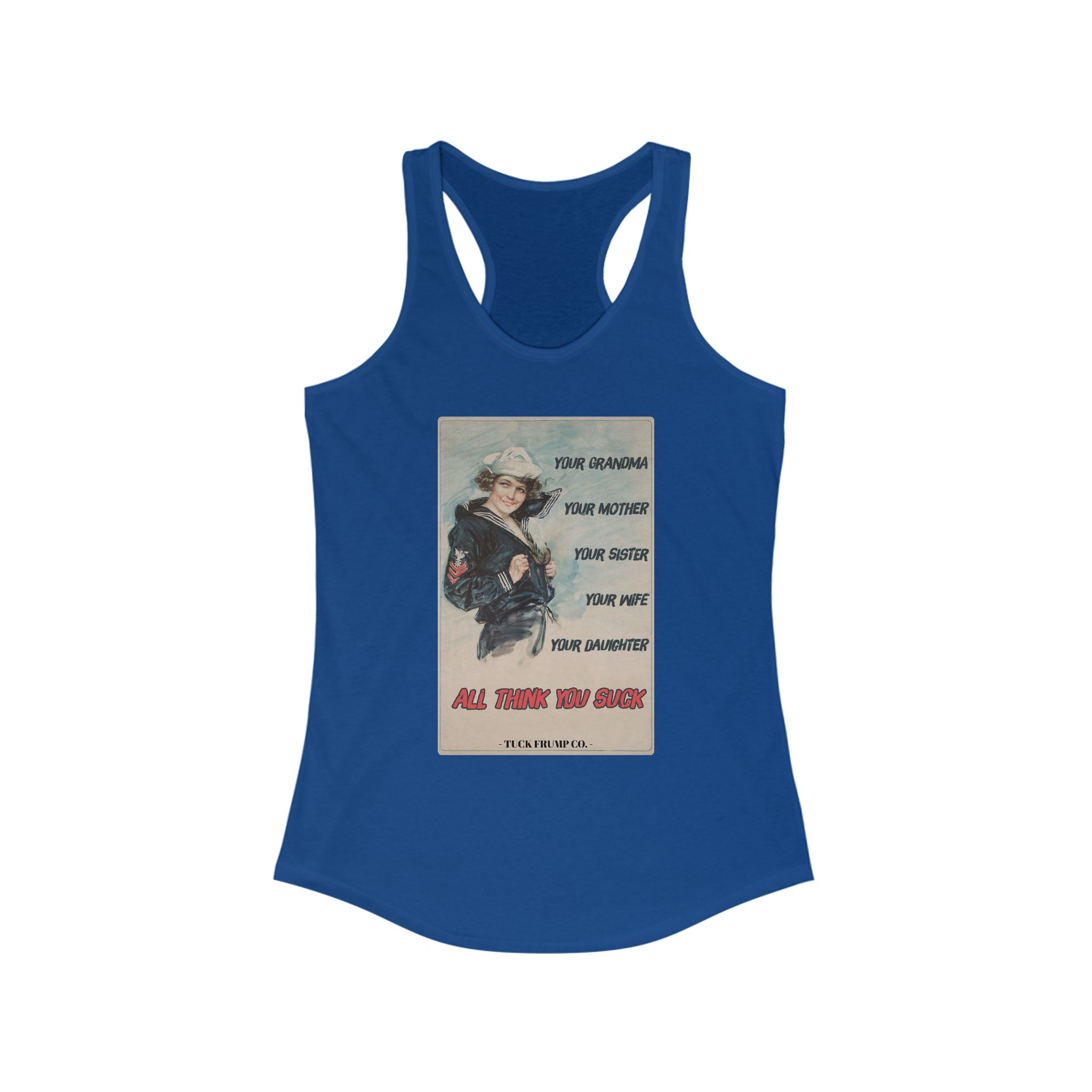 Vintage Woman Power - Racerback Tank Top