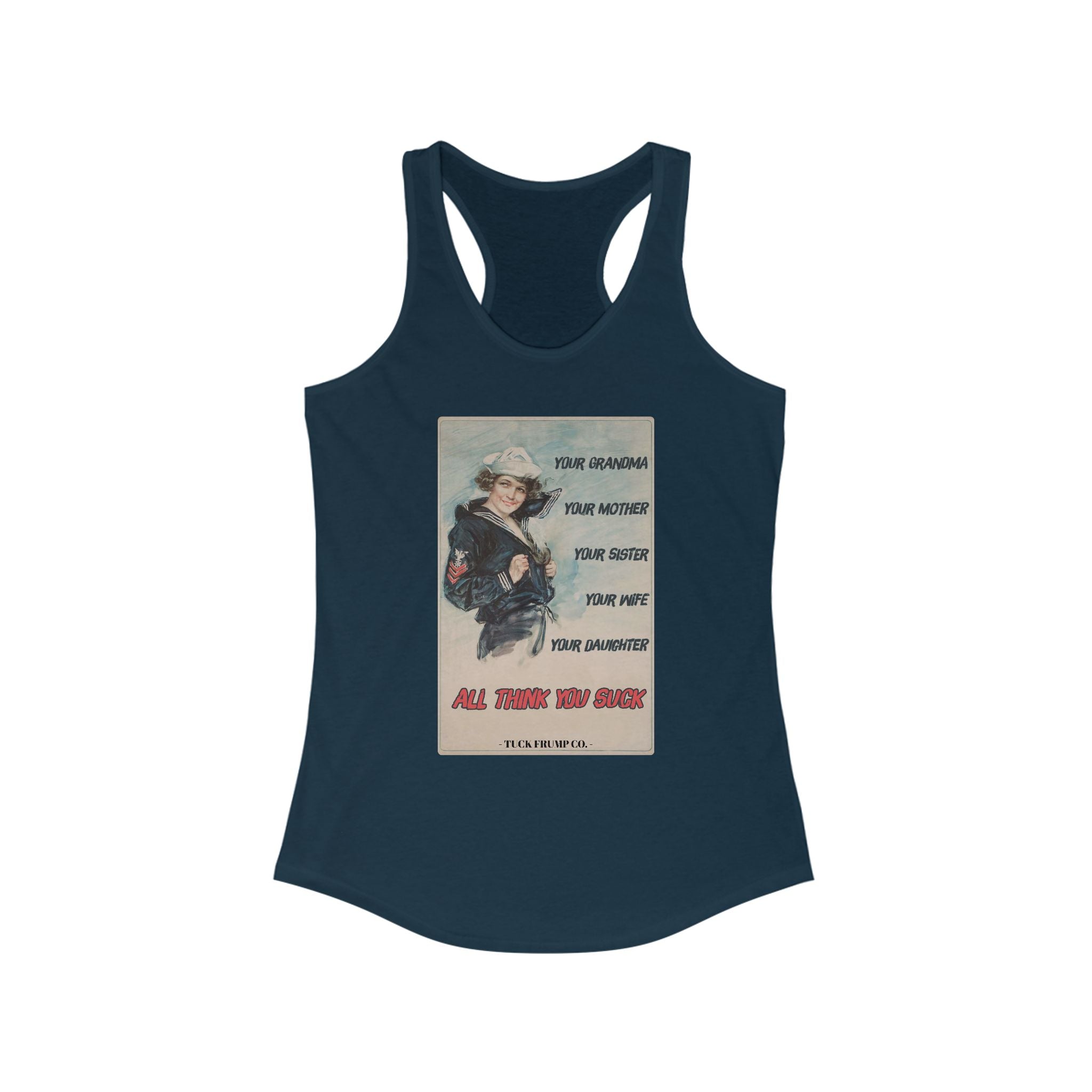Vintage Woman Power - Racerback Tank Top
