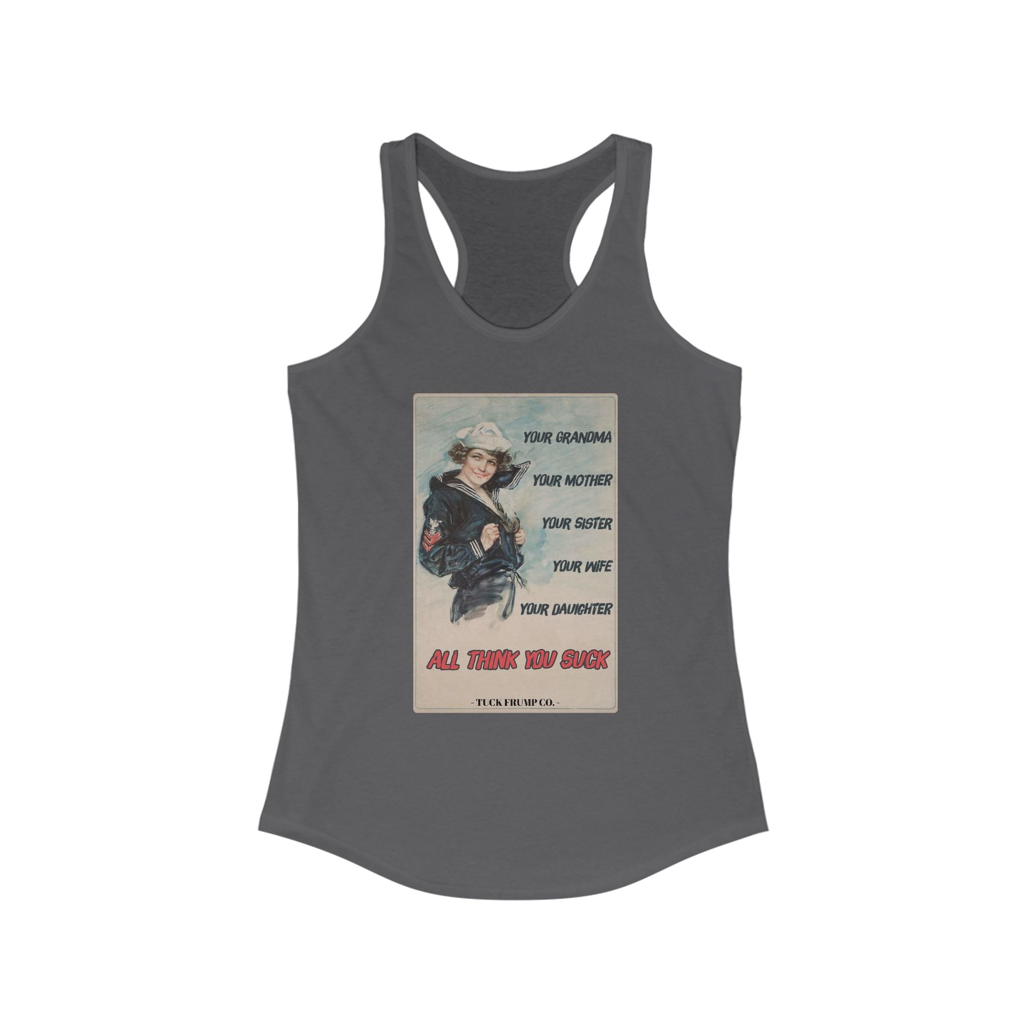 Vintage Woman Power - Racerback Tank Top