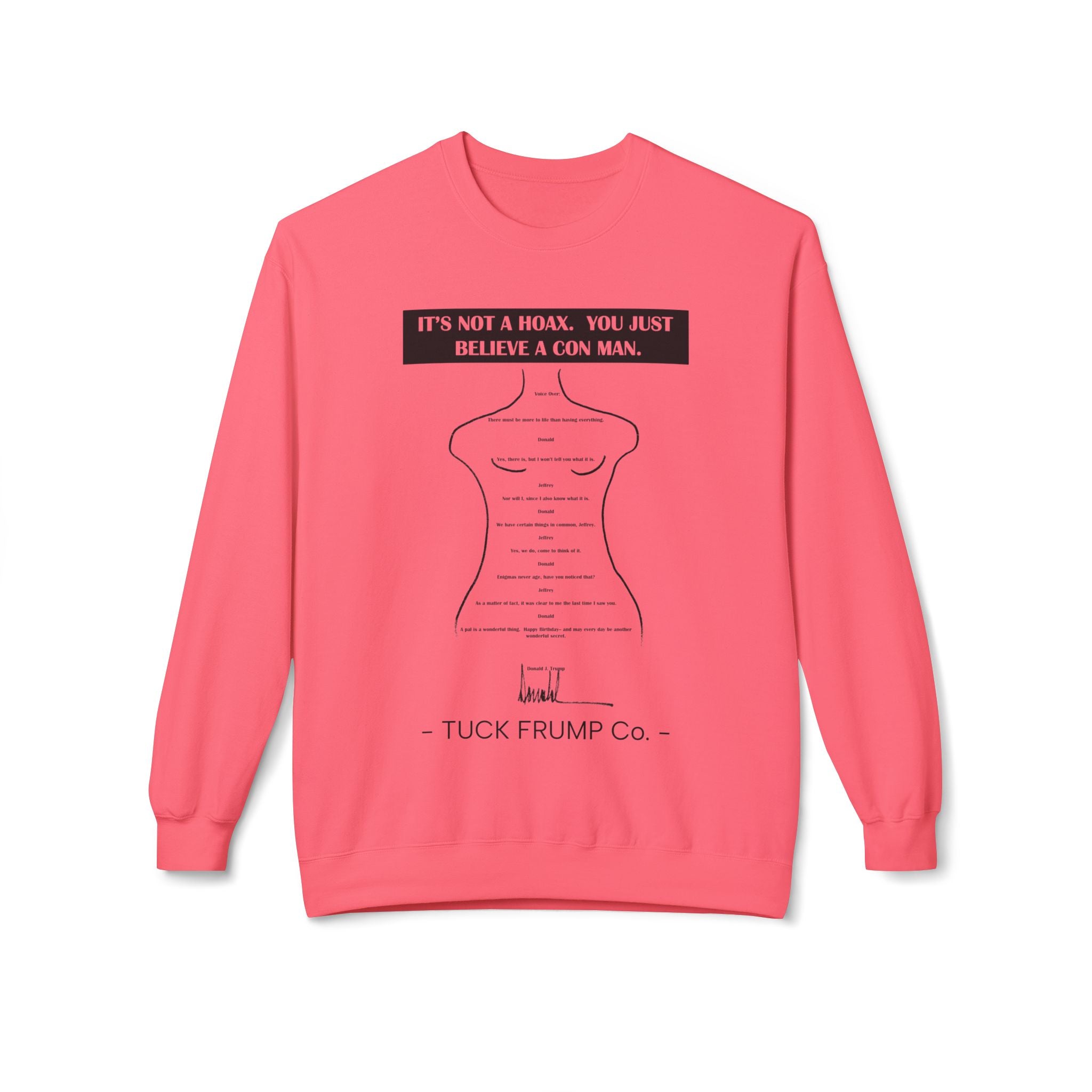 IT'S NOT A HOAX - Unisex Fleece Crewneck Sweatshirt