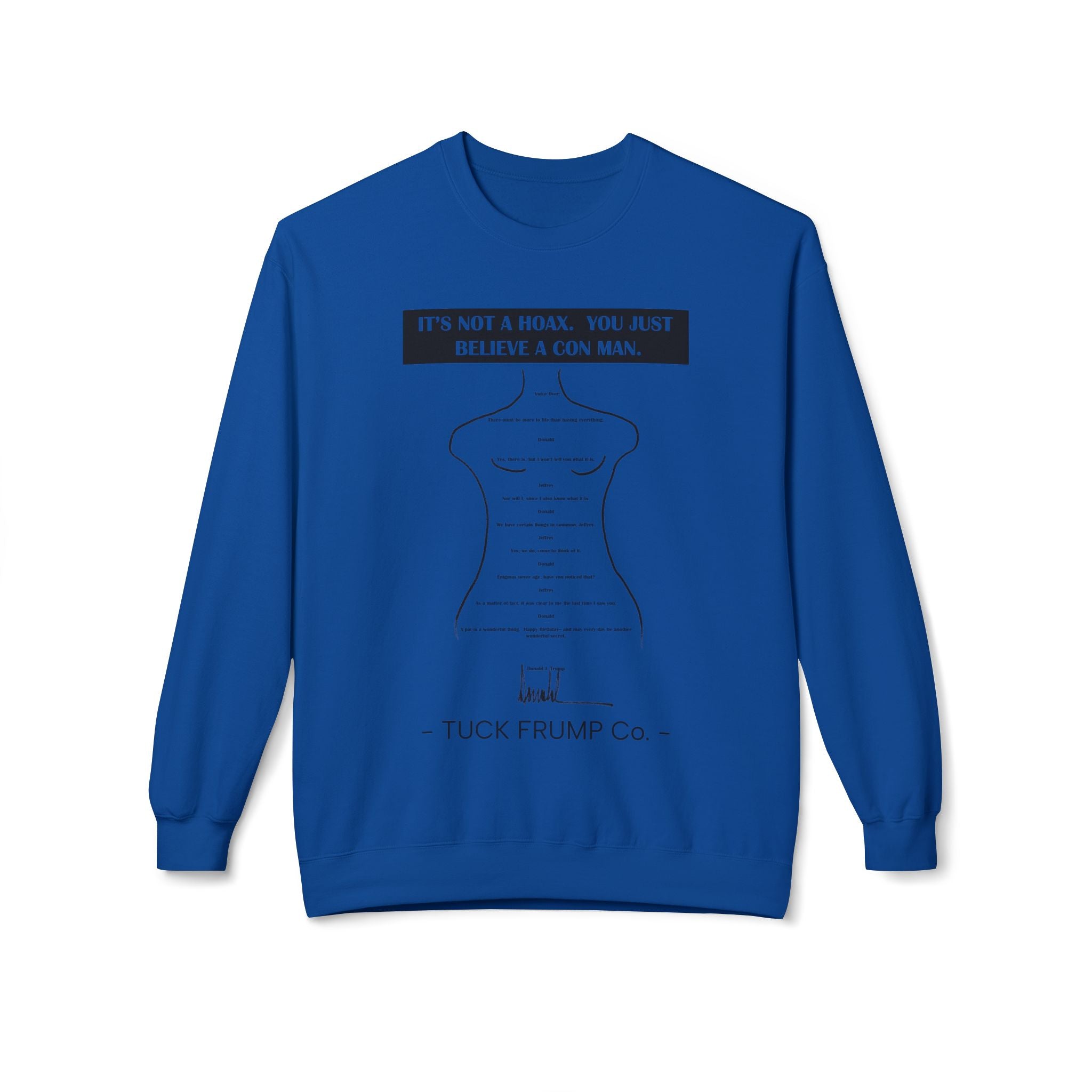IT'S NOT A HOAX - Unisex Fleece Crewneck Sweatshirt