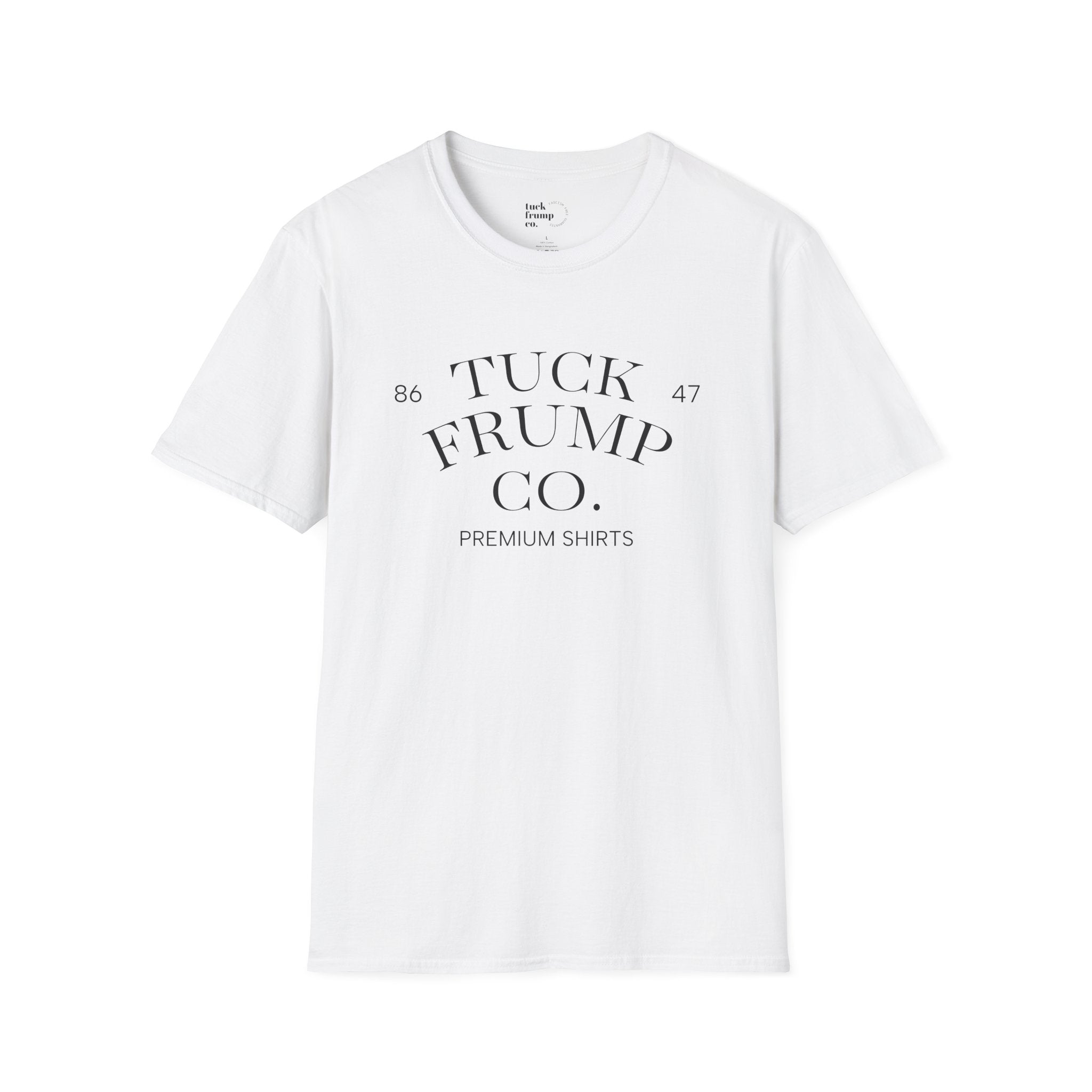 Tuck Frump Co. Minimalist T-Shirt:  Subtle Anti-Fascist Graphic Tee