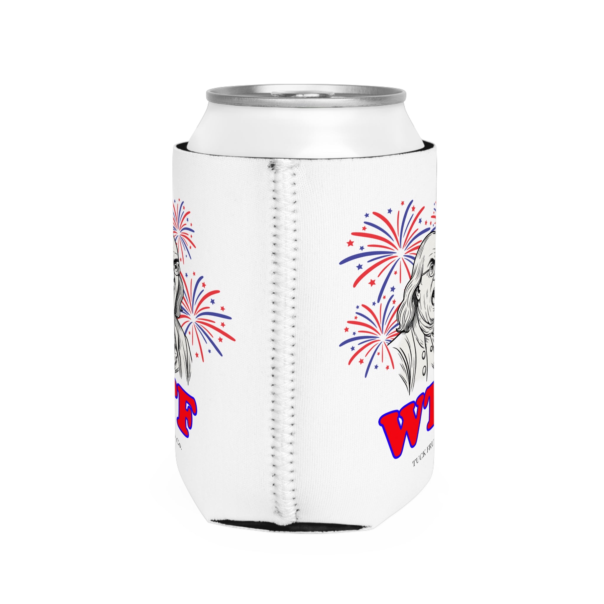 ⚡️ Ben Franklin “WTF?” Can Coozie