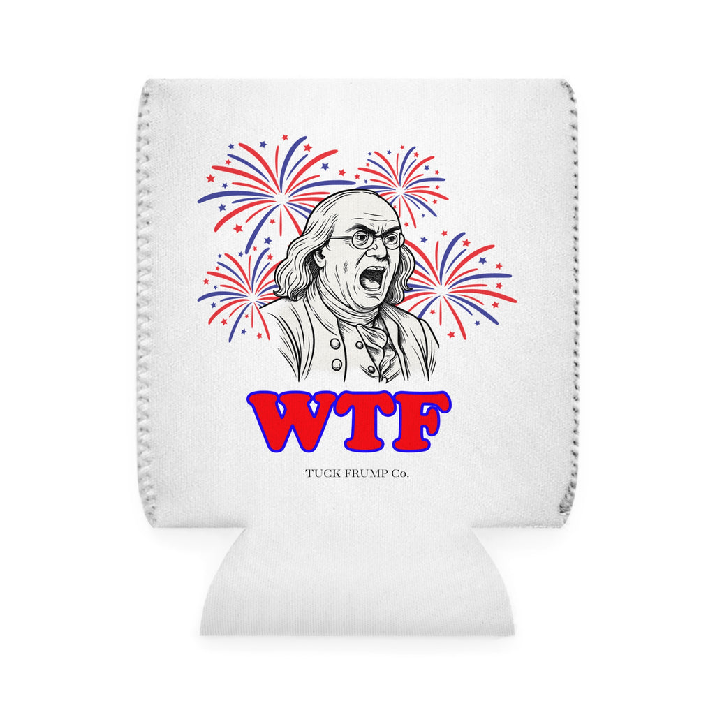 ⚡️ Ben Franklin “WTF?” Can Coozie