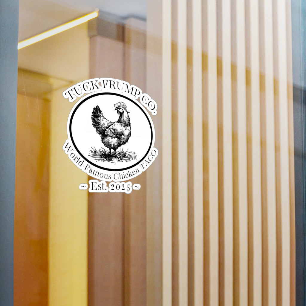 Tuck Frump Co.™ “World Famous Chicken TACO” Vinyl Sticker – Subtle Shade Edition