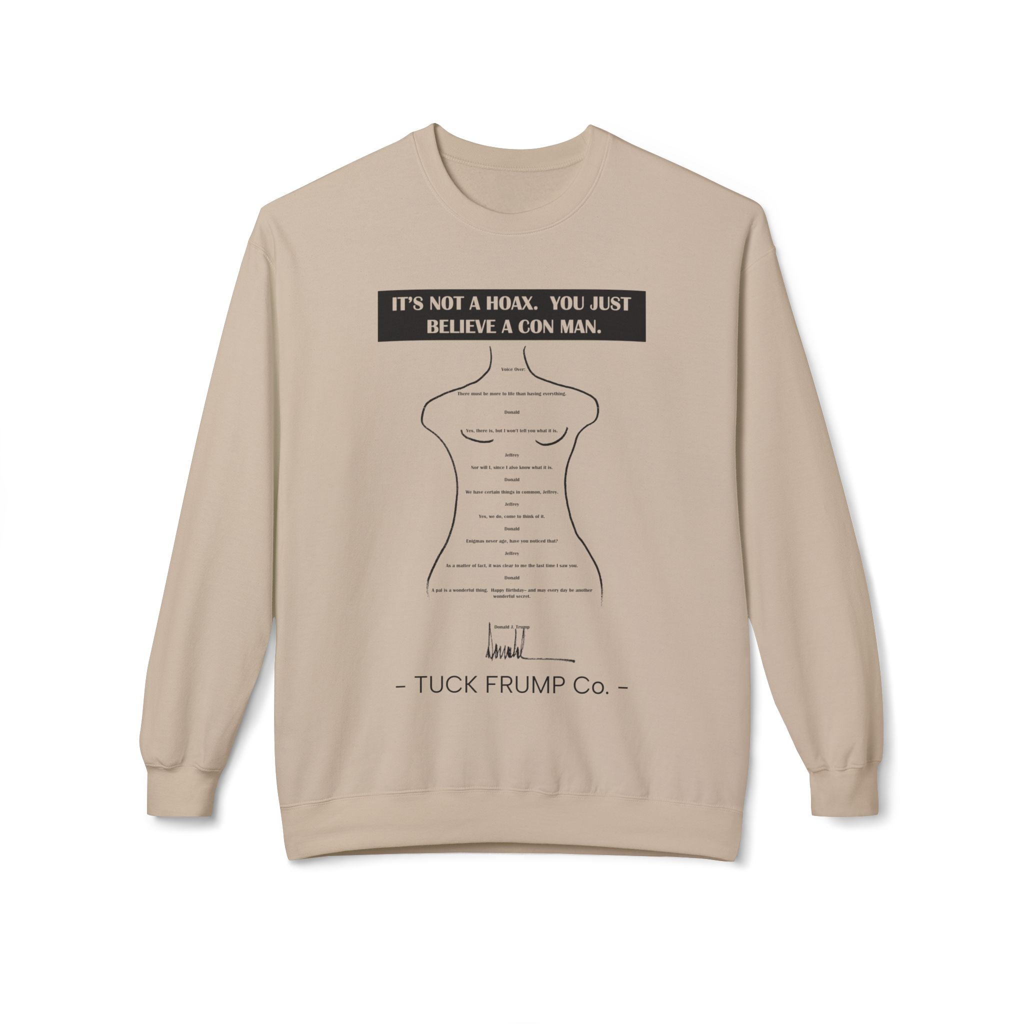IT'S NOT A HOAX - Unisex Fleece Crewneck Sweatshirt