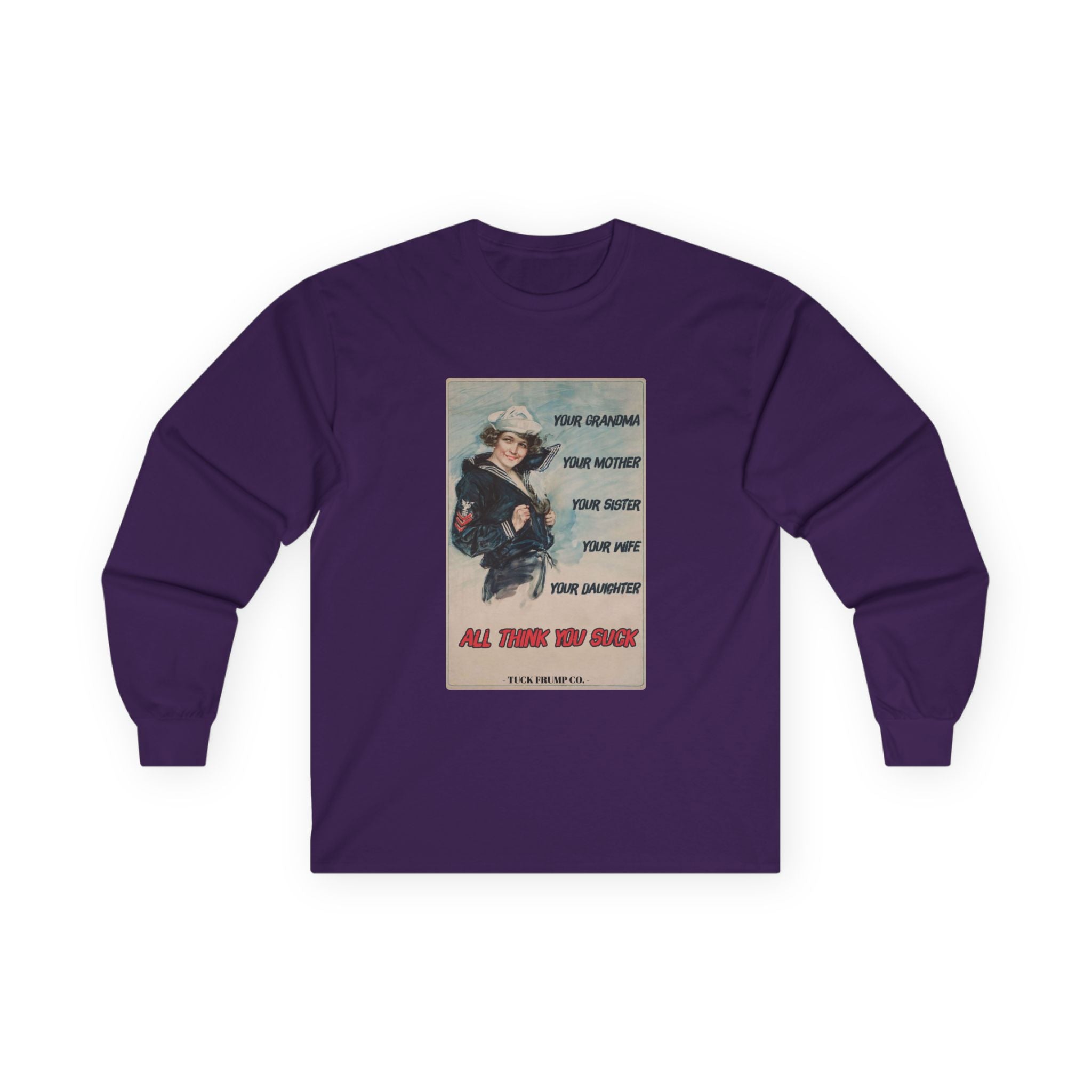 Vintage Woman Power - Long Sleeve T-Shirt