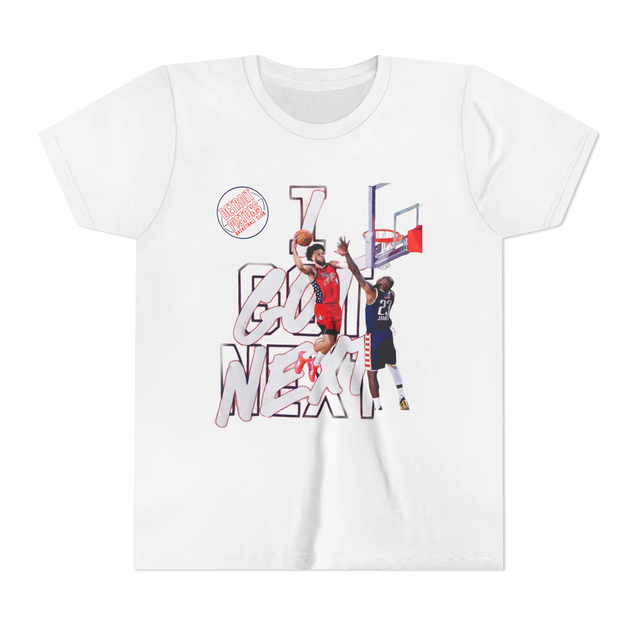 Youth Basketball Tee — "Go Next" Dunk Graphic